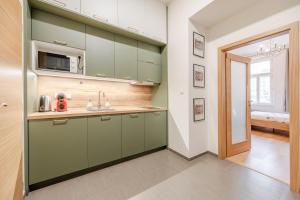 Kuchyňa alebo kuchynka v ubytovaní Seifertova Apartments by Willstay