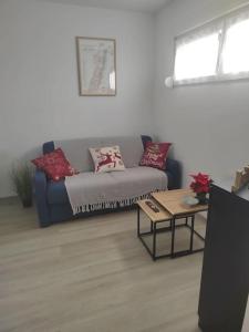 Posezení v ubytování Gîte indépendant de plein pied près de Colmar