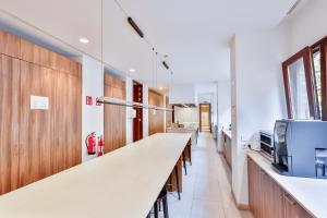 TV a/nebo společenská místnost v ubytování Micampus Pamplona Student Residence