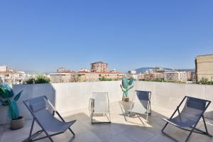 Balkón nebo terasa v ubytování Micampus Pamplona Student Residence
