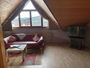 Χώρος καθιστικού στο Ferienwohnung im Kupferhammer
