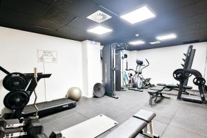 Fitness centrum a/nebo fitness zařízení v ubytování Micampus Pamplona Student Residence