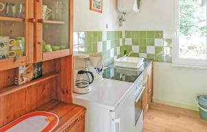 O bucătărie sau chicinetă la Ferienhaus Boitzenburger Land
