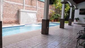 Bazén v ubytování Hotel Boutique Nueva Valladolid nebo v jeho okolí