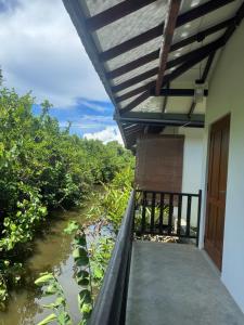 Balkón nebo terasa v ubytování Bali Villa Mirissa
