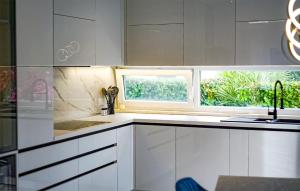 Η κουζίνα ή μικρή κουζίνα στο Beautiful Home In Klimno With Kitchen