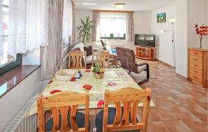 Posezení v ubytování Ferienwohnung Mönchgut