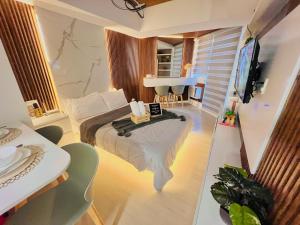 Posezení v ubytování Premium & Spacious Studio with PS4, Karaoke & Netflix