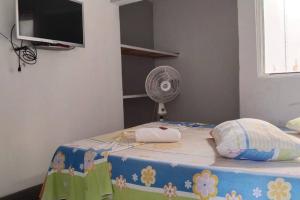 Postel nebo postele na pokoji v ubytování Apartamento amplio y Comodo En el Centro De Florencia