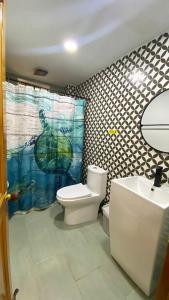 Et badeværelse på Espectacular vista a la playa el Rodadero