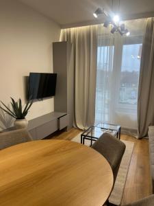 TV a/nebo společenská místnost v ubytování Apartament NP