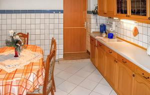 Η κουζίνα ή μικρή κουζίνα στο Ferienwohnung Klink