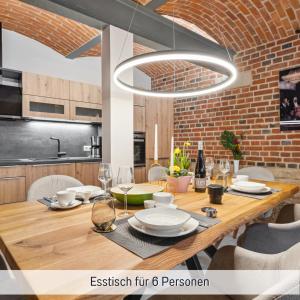 Η κουζίνα ή μικρή κουζίνα στο Apartmenthaus Schlag