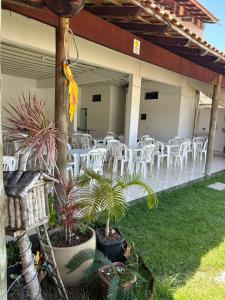 Zahrada ubytování Casa de temporada Guriri com Piscina - Cod 34