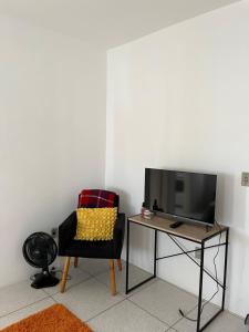 Μια τηλεόραση ή/και κέντρο ψυχαγωγίας στο Loft na Rua Gonçalves Chaves