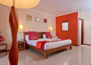 Voodi või voodid majutusasutuse Jalsa Beach Hotel & Spa toas