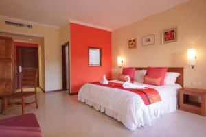 Voodi või voodid majutusasutuse Jalsa Beach Hotel & Spa toas