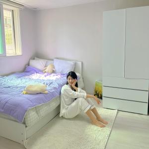 Postel nebo postele na pokoji v ubytování Rapym Coliving House