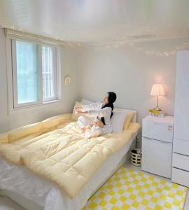 Postel nebo postele na pokoji v ubytování Rapym Coliving House
