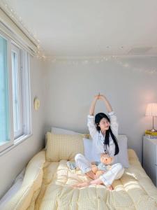 Postel nebo postele na pokoji v ubytování Rapym Coliving House