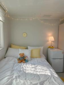 Postel nebo postele na pokoji v ubytování Rapym Coliving House