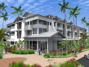 Un jardín fuera de Heart Hotel and Gallery Whitsundays