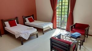 Postel nebo postele na pokoji v ubytování Answer hotel