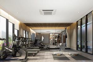 Fitness centrum a/nebo fitness zařízení v ubytování Laska Hotel & Resort Ciater