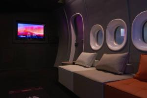 Uma área de estar em Georgetown Karpal Singh Getaway 4BR 娱乐设施洋房乔治市