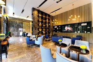 Istumisnurk majutusasutuses Echarm Hotel Yulin Second People's Hospital Qingwanjiang Park