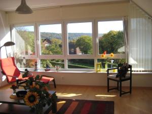 Χώρος καθιστικού στο Ferienwohnung "Am Kleeberg" +11 φωτογραφίες