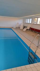 Πισίνα στο ή κοντά στο Harzer Ferienwohnung mit Pool und Sauna
