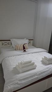 Ένα ή περισσότερα κρεβάτια σε δωμάτιο στο Apartament la casa zona centrala