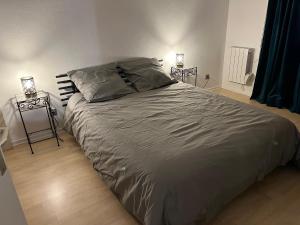 Postel nebo postele na pokoji v ubytování 4 personnes 50 m2 Idéalement Situé à Strasbourg - Avec Parking