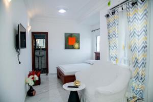 Posezení v ubytování Twins Center