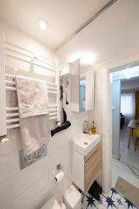 Koupelna v ubytování Taksim İstiklalin Kalbinde Konforlu Daire Netflix Wifi