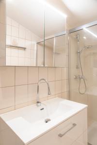 Koupelna v ubytování Stadtbauernhof Salzburg - Ferienwohnung - Gut Unterleithen