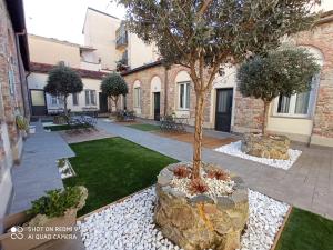 a tree in the middle of a yard at Casa Vacanze Francesco in Florence