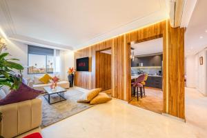 Χώρος καθιστικού στο Piscine Hivernage plein Centre