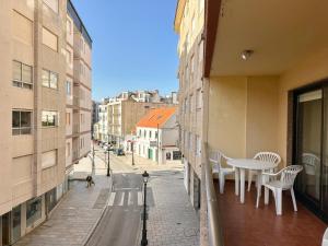 Balkón nebo terasa v ubytování Apartamento Playa Panadeira Sanxenxo