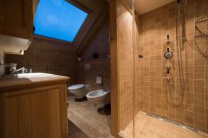 Koupelna v ubytování Hotel Olden