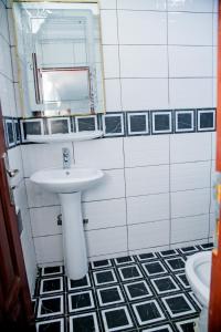 Koupelna v ubytování Twins Center