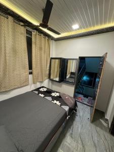 Ένα ή περισσότερα κρεβάτια σε δωμάτιο στο soge holiday lodging