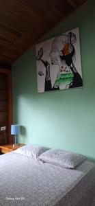Postel nebo postele na pokoji v ubytování Cabaña Laurel