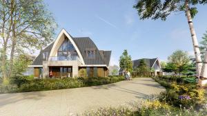 登堡Scape Residences的复式屋顶的房子