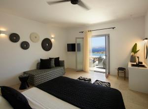 Katil atau katil-katil dalam bilik di Absolute Paradise Santorini