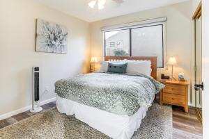 a bedroom with a bed and a window at Golf Course On-Site Peaceful Condo in Palm Desert in Palm Desert +26 photos