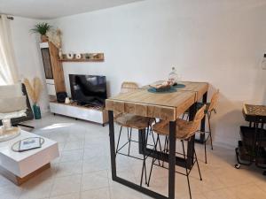 TV/trung tâm giải trí tại Le Charme bleu d'Azur