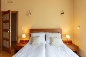 Posteľ alebo postele v izbe v ubytovaní Sobieski Prestige Apartment - 6 min Main Square Kraków