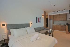 Kuchyň nebo kuchyňský kout v ubytování Luxury Studio Beach Flat 528